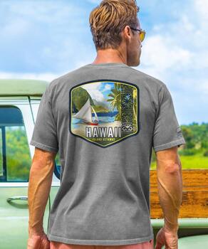 Island Getaway - Crater Dyed&reg; Short Sleeve Crewneck T-Shirt