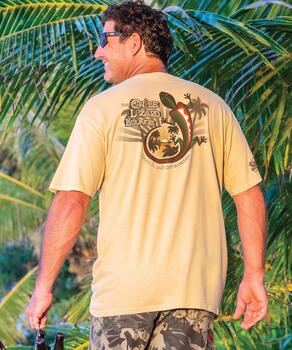 Chile Lizard Lounge - Beer Dyed Short Sleeve Crewneck T-Shirt