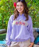 Tranquil Lotus - Lavender Dyed Long Sleeve Lightweight Pullover