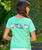 Blackberry Band - Key Lime Dyed Short Sleeve Scoop Neck T-Shirt