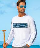 Tuna Wrap - White Long Sleeve Crewneck T-Shirt