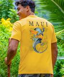 Gecko Watercolor - Pineapple Dyed Short Sleeve Crewneck T-Shirt