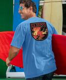 Ka Napoo Canoe Club - Blue Hawaii Dyed Short Sleeve Crewneck T-Shirt