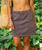 Root Beer Dyed Seaside Twill Skirt