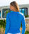 Discovery Channel Polar Bear Love - Blue Hawaii Dyed Long Sleeve Crewneck T-Shirt