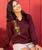 Botanical Falls - Pomegranate Dyed Long Sleeve Lightweight Pullover