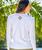 Okika Quilt - White Long Sleeve Crewneck T-Shirt