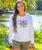 Okika Quilt - White Long Sleeve Crewneck T-Shirt