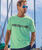 Maori Stripe - Key Lime Dyed Short Sleeve Crewneck T-Shirt