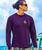 Island Style Sunset - Blackberry Dyed Long Sleeve Crewneck T-Shirt