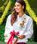 Poppy Swirl - White Long Sleeve Lightweight Pullover