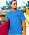 Built On Liberty - Blue Hawaii Dyed Short Sleeve Crewneck T-Shirt