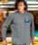Dive Silhouette - Crater Dyed® Long Sleeve Crewneck T-Shirt