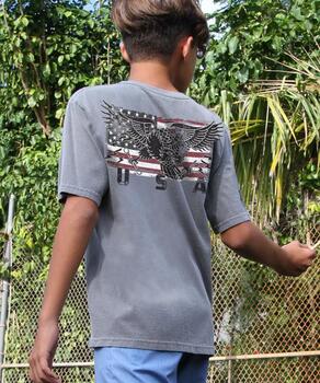 USA Eagle - Crater Dyed&reg; Short Sleeve Crewneck T-Shirt