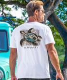 Paradise Honu - White Short Sleeve Pima T-Shirt