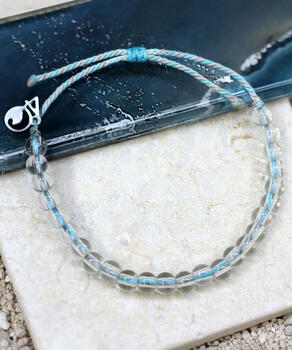 4Ocean Porpoises - Light Blue/White Bracelet