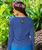 B. Kliban Swing Cat - Sapphire Long Sleeve Crewneck T-Shirt