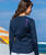 Ashanti - Navy Long Sleeve Crewneck T-Shirt