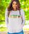 Sea Creatures - White Grey Heather Long Sleeve Harmony Hooded T