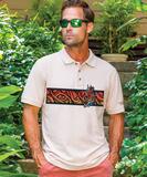 Tiger Heart - Coconut Dyed Short Sleeve Pique' Polo Shirt