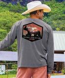 Discovery Channel Rocky Mountain Co - Crater Dyed&reg; Long Sleeve Crewneck T-Shirt
