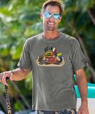 B. Kliban Rescue Cat - Crater Dyed&reg; Short Sleeve Crewneck T-Shirt