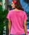 Polynesian Monstera - Paradise Red Dyed Short Sleeve Scoop Neck T-Shirt