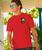 Woody Sunset Surf - Candy Apple Red Dyed Short Sleeve Crewneck T-Shirt