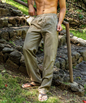 Suede Twill Pants