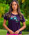 Island Honus - Blackberry Dyed Short Sleeve Scoop Neck T-Shirt