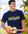 Woodcut Band - Navy Short Sleeve Crewneck T-Shirt