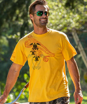 Tribal Ohana - Pineapple Dyed Short Sleeve Crewneck T-Shirt