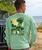Retro Palms - Key Lime Dyed Long Sleeve Crewneck T-Shirt