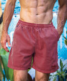 Paradise Red Dyed Crazyshorts® Twill Shorts