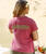 Pualicious - Paradise Red Dyed Short Sleeve Crewneck T-Shirt