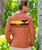 Tribal Whale Band - Chile Dyed Long Sleeve Crewneck T-Shirt