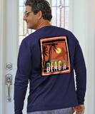 The Beach - Indigo Long Sleeve Pima T-Shirt