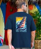 American Sail - Navy Short Sleeve Crewneck T-Shirt