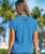 B. Kliban Cat In Sneaker - Blue Hawaii Dyed Short Sleeve Crewneck T-Shirt