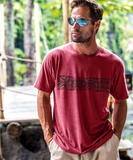 Tapa Band - Paradise Red Dyed Short Sleeve Crewneck T-Shirt