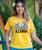 Aloha Octopus - Pineapple Dyed Short Sleeve Scoop Neck T-Shirt