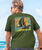 Sunset Sailing - Olive Dyed Short Sleeve Crewneck T-Shirt