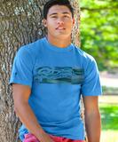 Kahiau - Blue Hawaii Dyed Short Sleeve Crewneck T-Shirt