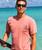 Textured Sailboat - Chile Dyed Short Sleeve Crewneck T-Shirt
