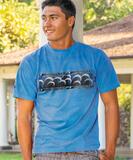 Wave Band - Blue Hawaii Dyed Short Sleeve Crewneck T-Shirt
