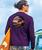 Island Style Sunset - Blackberry Dyed Long Sleeve Crewneck T-Shirt