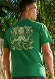 Vintage Octopus - Wintergreen Dyed Short Sleeve Crewneck T-Shirt