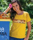 Retro Honu Puas - Honey Dyed Short Sleeve Scoop Neck T-Shirt