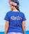Plumeria Band - Sapphire Short Sleeve Scoop Neck T-Shirt