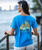 Volkswagen Hawaiian Humane Society Dog Day - Blue Hawaii Dyed Short Sleeve Scoop Neck T-Shirt